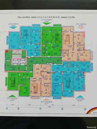 2-комн. квартира, 11 этаж, 57 м², Донишгохи Носири Хисрав Бохтар (Курган-Тюбе)