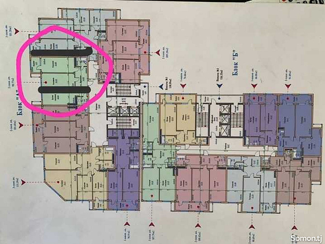 1-комн. квартира, 12 этаж, 64 м², ориентир Дом печать Душанбе - изображение 2