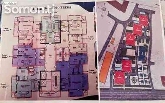 1-комн. квартира, 4 этаж, 64 м², И.Сомони Душанбе