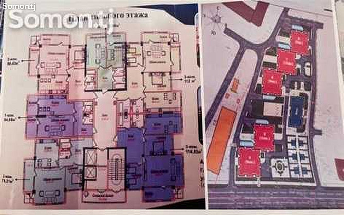 1-комн. квартира, 4 этаж, 64 м², И.Сомони Душанбе - изображение 2
