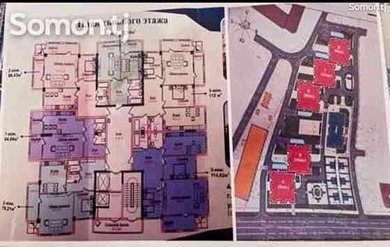 1-комн. квартира, 3 этаж, 64 м², И Сомони Душанбе