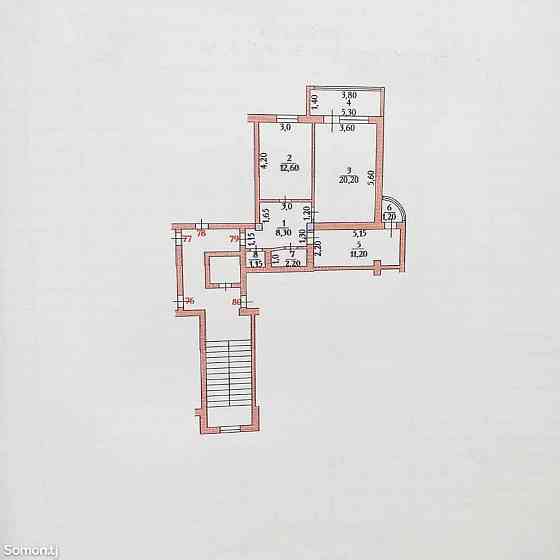 2-комн. квартира, 6 этаж, 62 м², 34мкр 