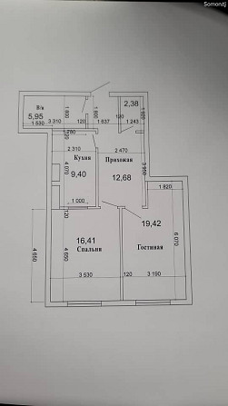 1-комн. квартира, 13 этаж, 63 м², Сино Dushanbe - photo 3