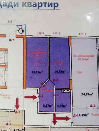 1-комн. квартира, 17 этаж, 41 м², Зарафшон Душанбе