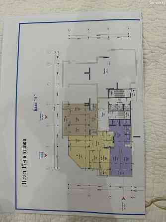 2-комн. квартира, 6 этаж, 97 м², Исмоили Сомони Душанбе