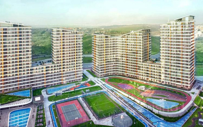 2-комнатная квартира, 60 м², 5/18 этаж, Батыщехир 5 Стамбул - изображение 6