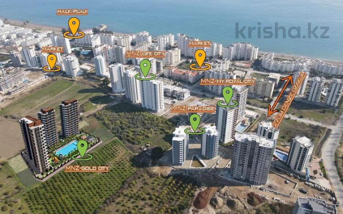 2-комнатная квартира, 75 м², Арпачбахшиш 11 Мерсин - изображение 5