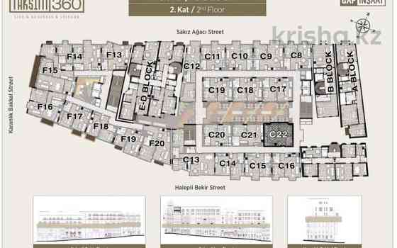 2-комнатная квартира, 85 м², 2/5 этаж, Таксим - Бейоглу Стамбул