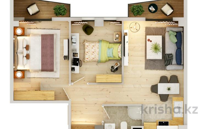 3-комнатная квартира, 56.76 м², 6 этаж, Григола Лорткипанидзе 6б Батуми - изображение 6