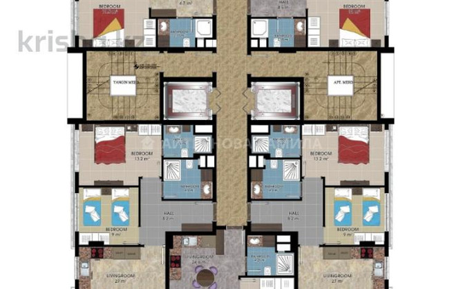3-комнатная квартира, 79.8 м², 4/12 этаж, Махмутлар Alanya - изображение 8