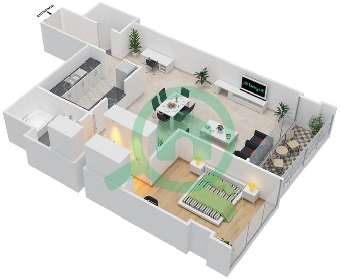1BR in Rawdhat: Master Bedroom, Appliances, Powder Room, and Parking Included Rawdhat Abu Dhabi - photo 7
