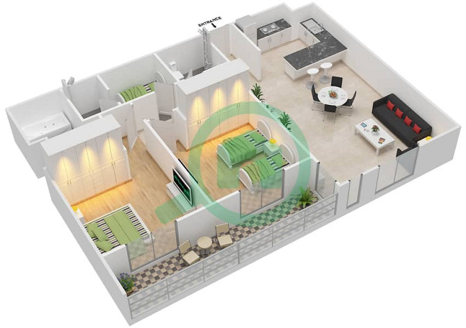 PRIME LOCATION | SPACIOUS | 2BR WITH BALCONY Dubai Production City (IMPZ) - photo 4