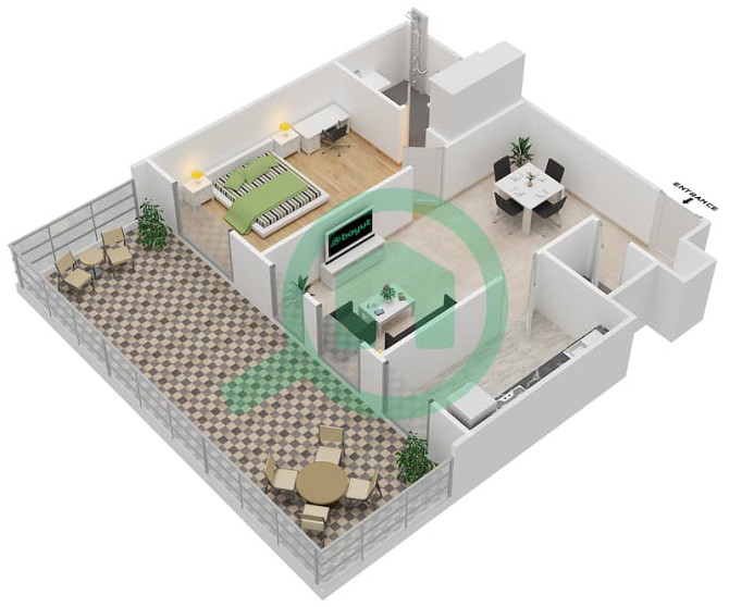 SAPCIOUS 1B APARTMENT | UPGRADED | FULLY FURNISHED Dubai Production City (IMPZ) - photo 2