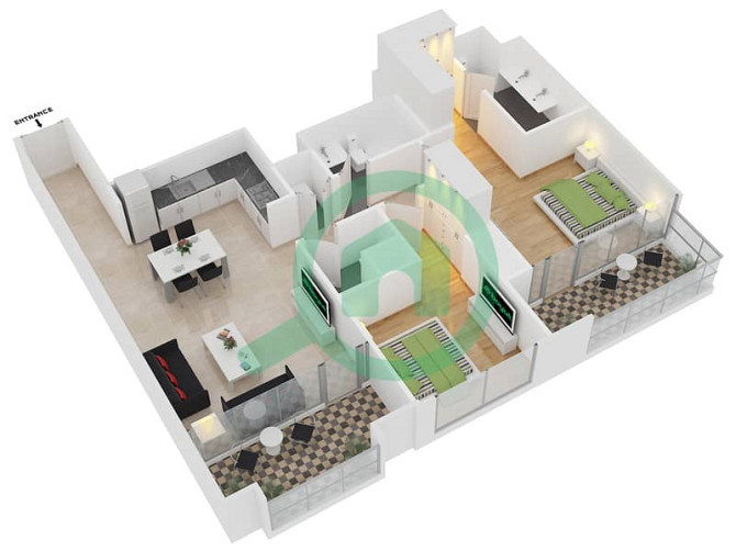 2-Bedroom Apartment|  for Rent  | with Stunning Views Za'abeel - photo 3