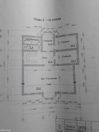 3-этажный, 14 комнатный дом, 800 м², сино Душанбе - изображение 2