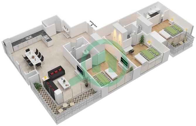 Fantastic Spacious 3 Bed in No. 9 with Marina Views Dubai Marina - photo 8