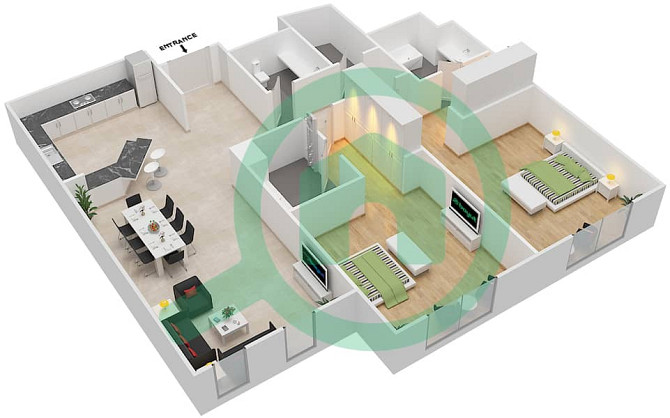 Huge Unfurnished 1BHK in St#4 Discovery Gardens - photo 4