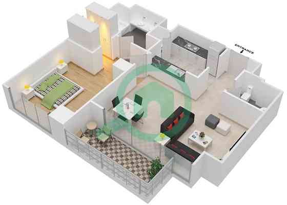 LAKE VIEW/FURNISHED/1BHK/HABITABLE/VACANT Дубай Крик Харбор