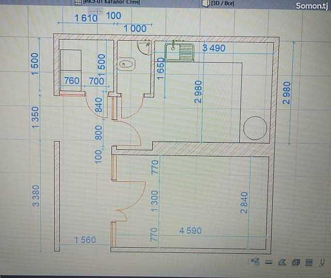 Помещение под магазин / салон, 29м², Сино Душанбе - изображение 1