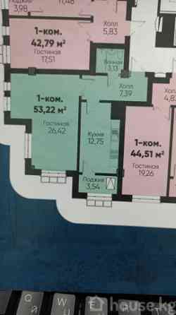 1-комн. кв., 54 м2, 11 этаж, Бишкек, АЮ Grand,  ул.Анкар  1/19 Bishkek
