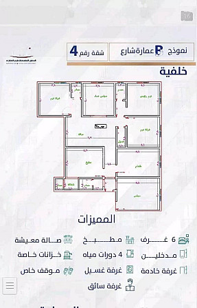 3-Room Apartment For Rent in Al-Yaqout, Jeddah Джидда - изображение 4