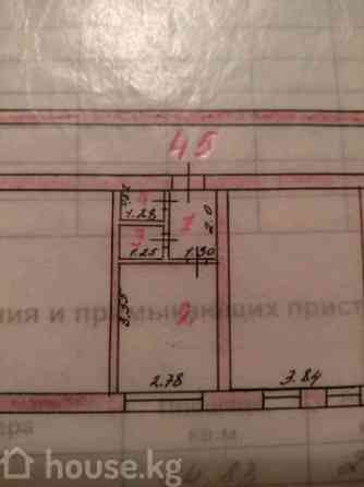 1-комн. кв., 15 м2, 2 этаж, Ошская область, Ош Ош