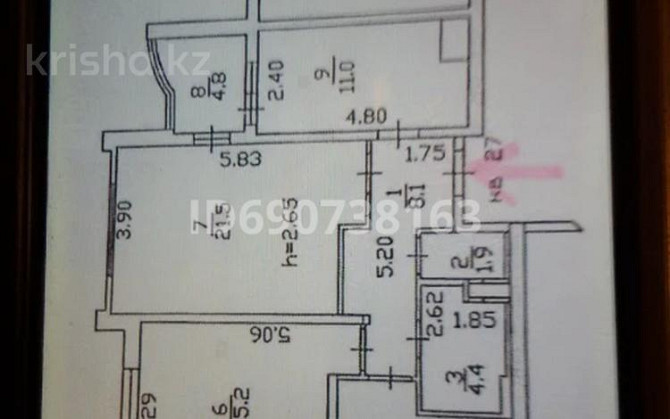 3-комнатная квартира, 83 м², 5/9 этаж помесячно, мкр Аккент Алматы - изображение 5