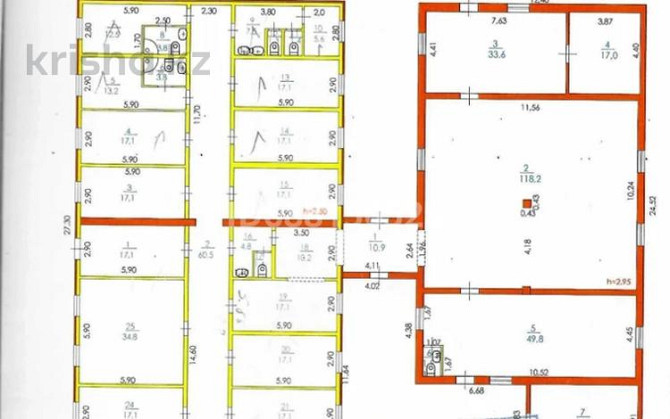 Свободное назначение, офисы, склады, 364.8 м² Атырау - изображение 1