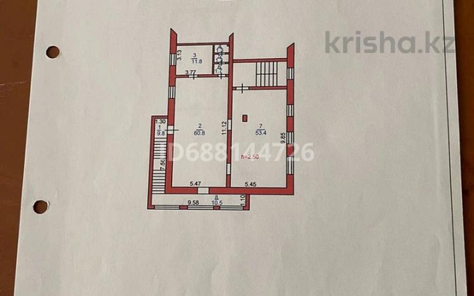 Свободное назначение, офисы, магазины и бутики, 170 м² Костанай - изображение 2