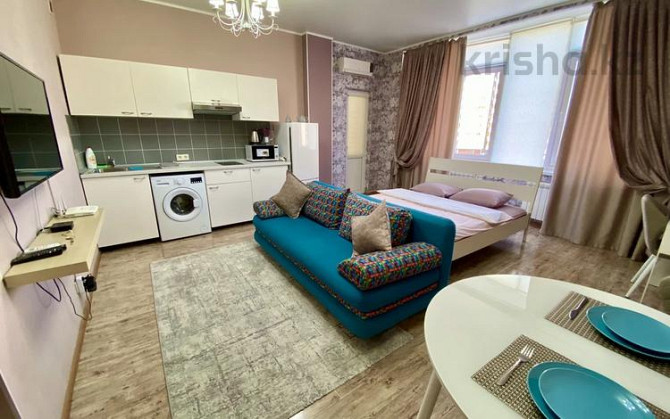 1-комнатная квартира, 40 м², 4/12 этаж посуточно, Кунаева 38Б — Кунаева Шымкент - изображение 3