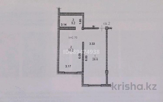 2-комнатная квартира, 51 м², 1/5 этаж, мкр Думан-2, Халиуллина 196/1 Almaty - изображение 1