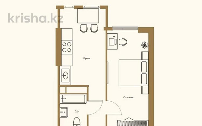 1-комнатная квартира, 46.22 м², 8/13 этаж, мкр Тастак-1, Райымбека 348/1 Almaty - изображение 8