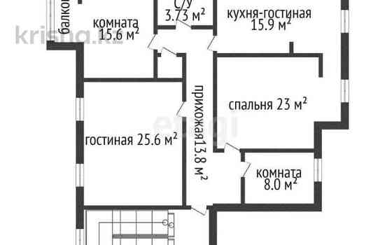 4-комнатная квартира, 107 м², 2/5 этаж, Каиргали Смагулова 52а 