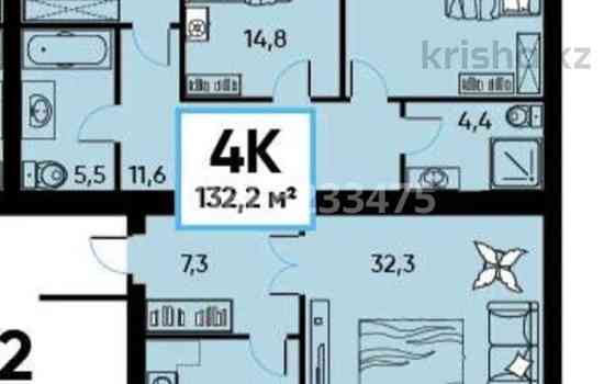 4-комнатная квартира, 132.2 м², 6/10 этаж, Луначарского 6/1 Pavlodar