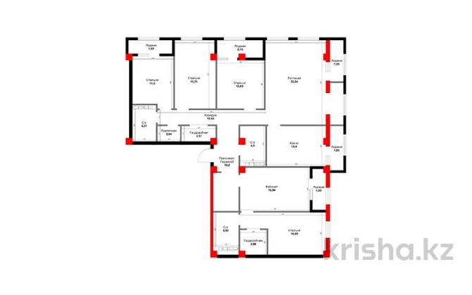 5-комнатная квартира, 170.25 м², Утепова 38Б Ust-Kamenogorsk - photo 1