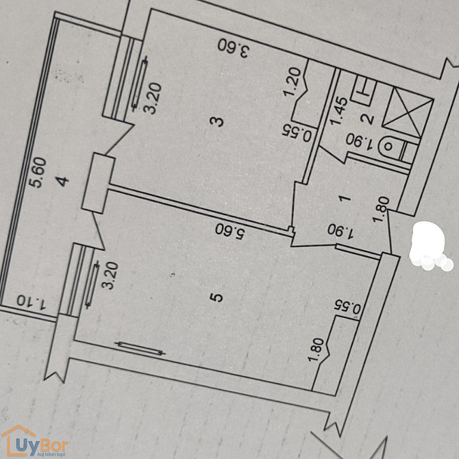 2-комнатная квартира, 4 этаж, 40 м² Ташкент - изображение 1