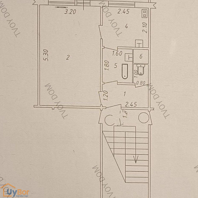 1-комнатная квартира, 3 этаж, 38 м² Ташкент - изображение 8