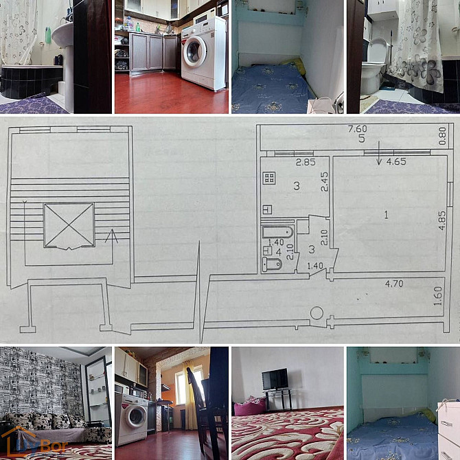 1-комнатная квартира, 7 этаж, 46 м² Ташкент - изображение 2