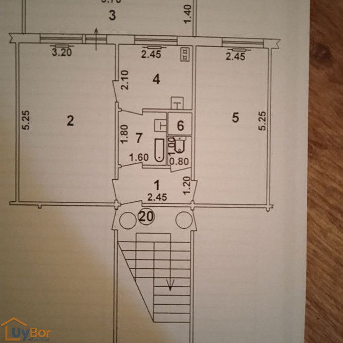 2-комнатная квартира, 3 этаж, 50 м² Ташкент - изображение 3