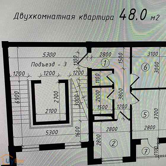 2-комнатная квартира, 4 этаж, 48 м² Tashkent