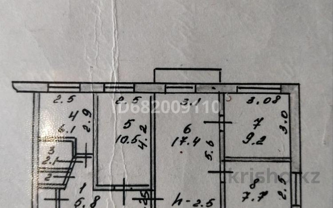 4-комнатная квартира, 62 м², 2/5 этаж, Шухова - Шухова Набережная Петропавловск - изображение 1