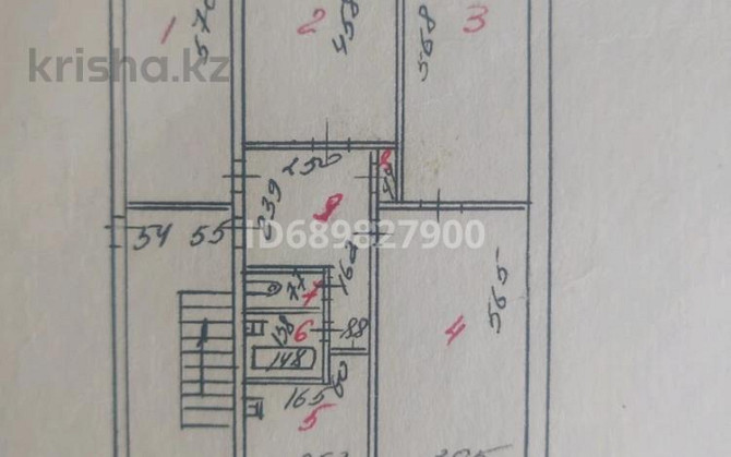 4-комнатная квартира, 76 м², 5/5 этаж, Мкр. Русакова 1 - Находиться возле детского садика Алпамыс Балхаш - изображение 1