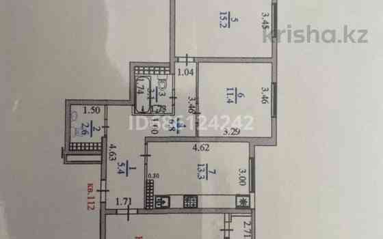 3-комнатная квартира, 74.8 м², 14/14 этаж, мкр Акбулак, 1-я улица 57 - Алматы арена Almaty