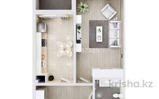 2-комнатная квартира, 50.5 м², 4/5 этаж, мкр Кайрат, Тараз 14 - Семиречье Almaty