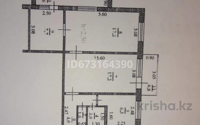 4-комнатная квартира, 72 м², 3/5 этаж, Кердери 138 - проспект Абая Уральск - изображение 8
