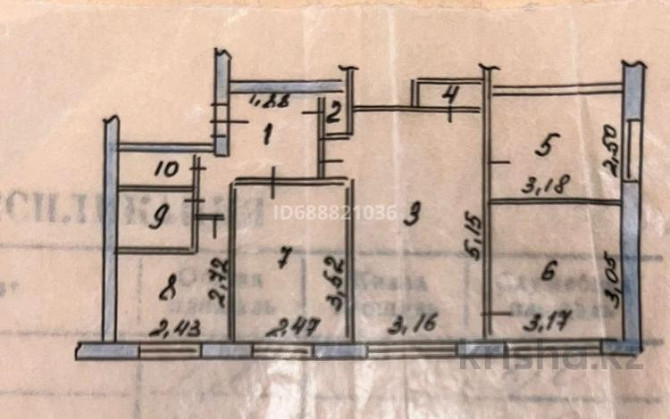 4-комнатная квартира, 58.7 м², 1/5 этаж, Амурская 4 - Район 45 аптека Усть-Каменогорск - изображение 7