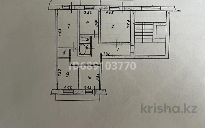 4-комнатная квартира, 88 м², 8/9 этаж, Первомайская 37 - 1000 мелочей, над магазином Мечта Семей - изображение 2