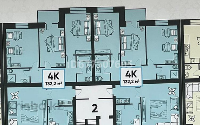 4-комнатная квартира, 134 м², 8/10 этаж, Исиналиева Михаила 1 Павлодар - изображение 1