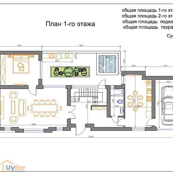 5 комнатный дом, 458 м2, Ташкент, Яккасарайский район, махалля Конституция Tashkent