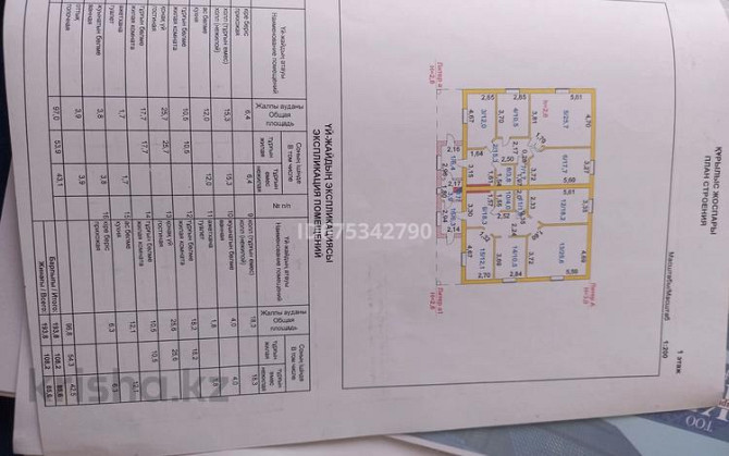 6-комнатный дом, 210 м², 10 сот., Казыбек би 25 Караоткель - изображение 1